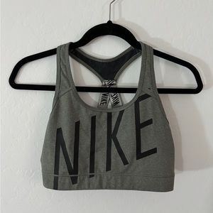 Gray Nike Sports Bra